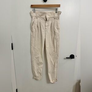 Sezane Francky Trousers in Ecru
